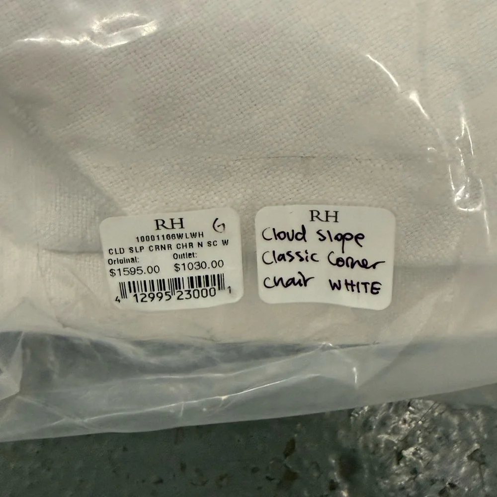 Restoration Hardware Cloud Classic Slipcover Set – White